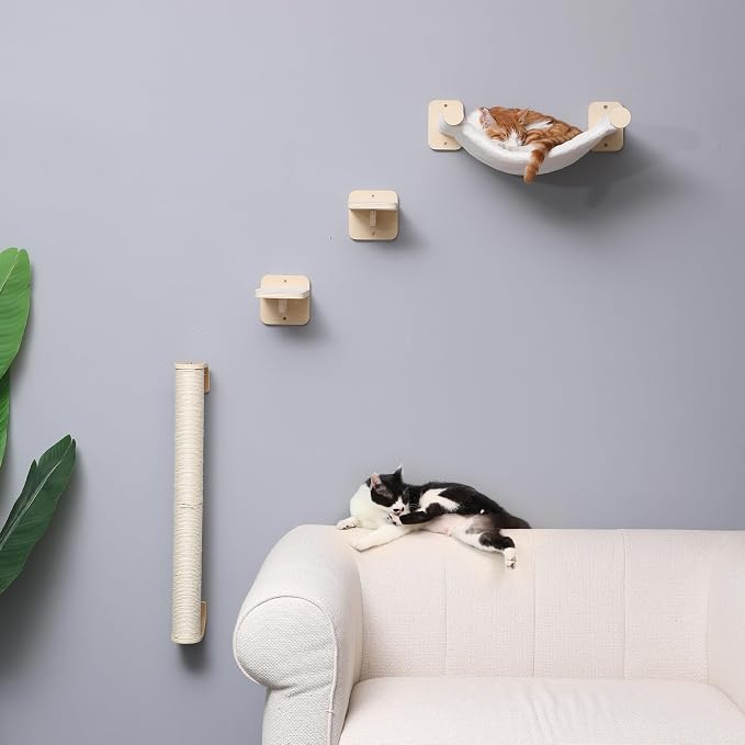 FUKUMARU Cat Wall Scratcher, Sturdy Sisal Climbing Tree - Image 5