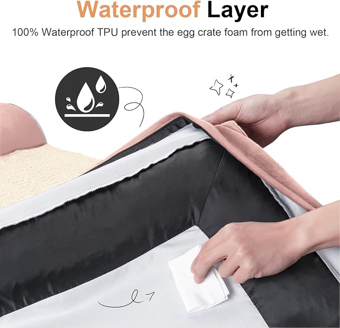 Small Dog Bed Orthopedic Washable: Beds Bolster Small Sized Dogs Bed Egg Crate - Image 4