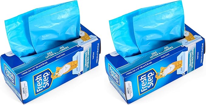 Fresh Step Drawstring Cat Litter Box Liners, Fresh Scent by FreshStep