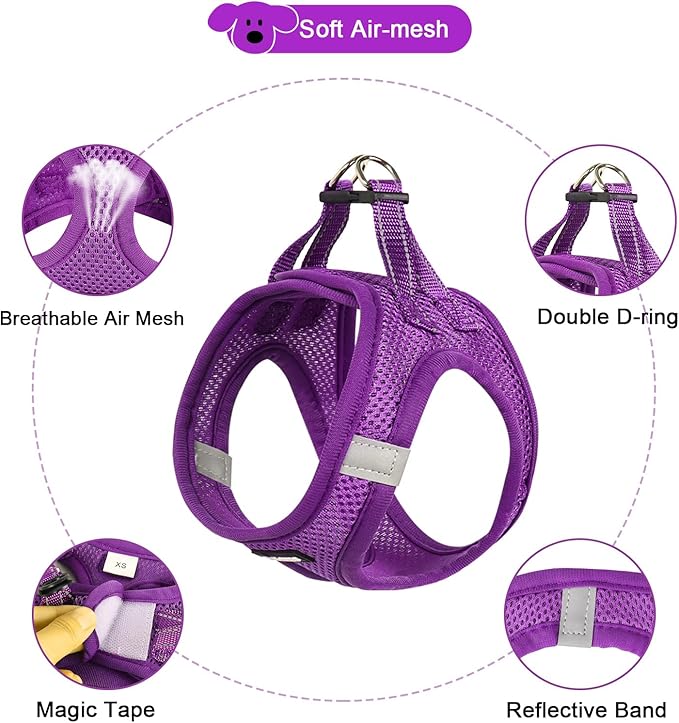 YIMEIS Dog Harness and Leash Set, No Pull Soft Mesh Pet Harness, Reflective - Image 4