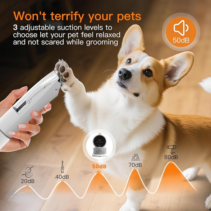 AIRROBO Dog Grooming Vacuum Kit, 12000Pa Strong Pet Vacuum - Image 8