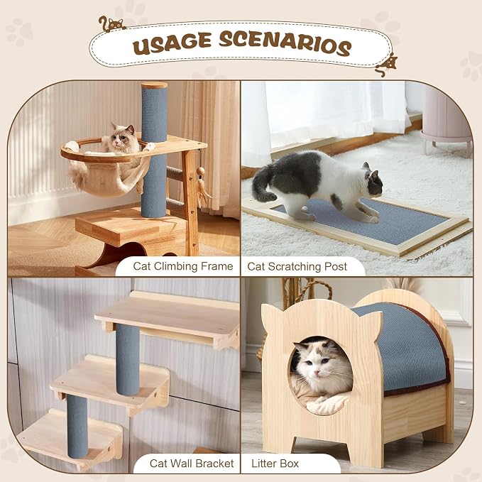 Eunice Cat Scratching Mat, Self-Adhesive Cat Scratch Carpet, Trimmable - Image 5