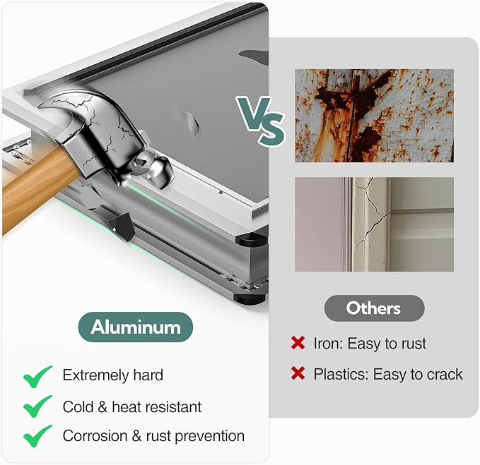 Aluminum XL Dog Door for Door, Open Size:24.4" H x 13.8'', Heavy Duty Doggy Door - Image 3