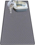Cat Litter Mat for Litter Box, Silicone Large Cat Litter Trapping Mat by Jacooxi