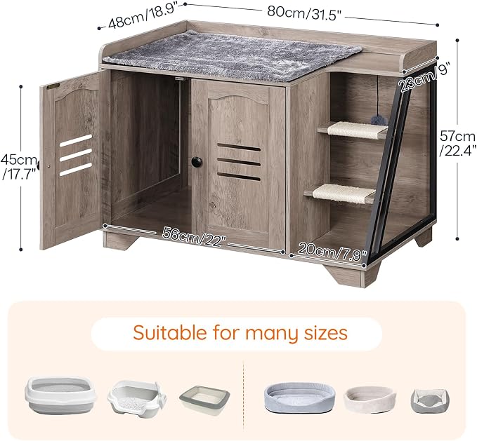 HOOBRO Cat Litter Box Enclosure - Image 8