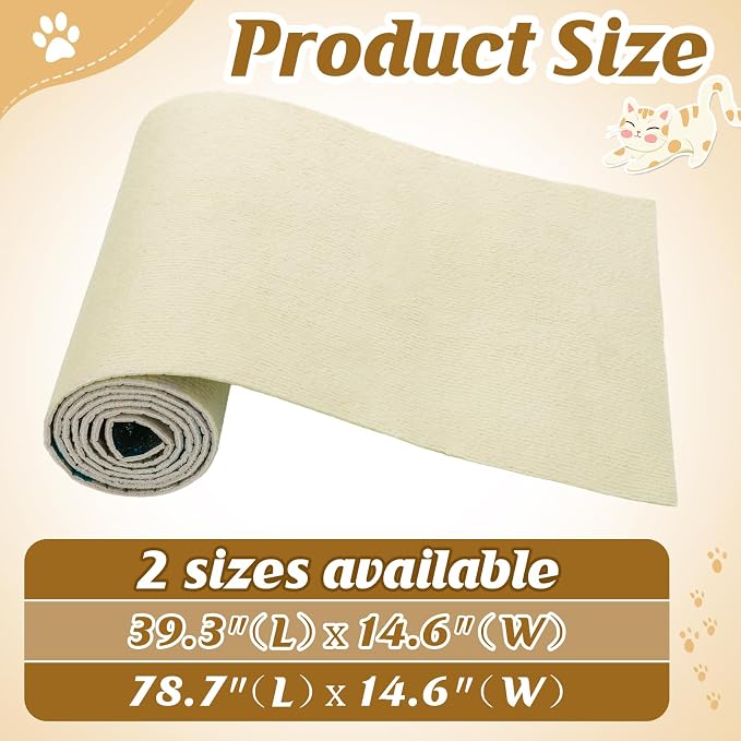 39.3''x14.6'' Trimmable Cat Scratch Furniture Protector - Image 5