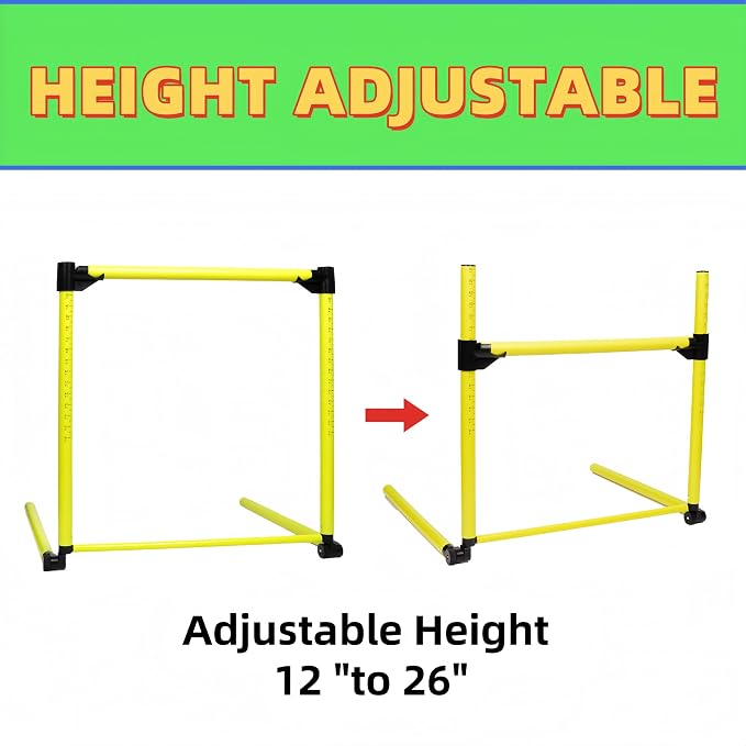 Adjustable Height Hurdles Training Equipment, Indoor & Outdoor Detachable - Image 2