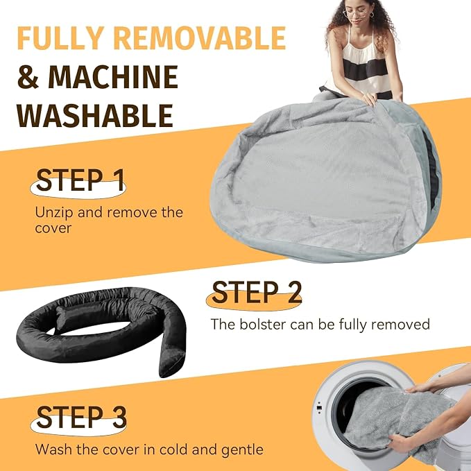 Orthopedic Washable Large Dog Bed: Cooling Dog Bed - Image 5
