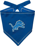 Pets First NFL Detroit Lions TIE Bandana, Large/X-Large. Dog Bandana Scarf Bib by PETSFIRST