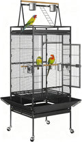 ZENY 68-Inch Birdcage with Playtop and Rolling Stand - GlobalHabitat Supply
