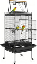 ZENY 68-Inch Birdcage, Playtop Parrot Cage, Wrought Iron Bird Cage by ZENY