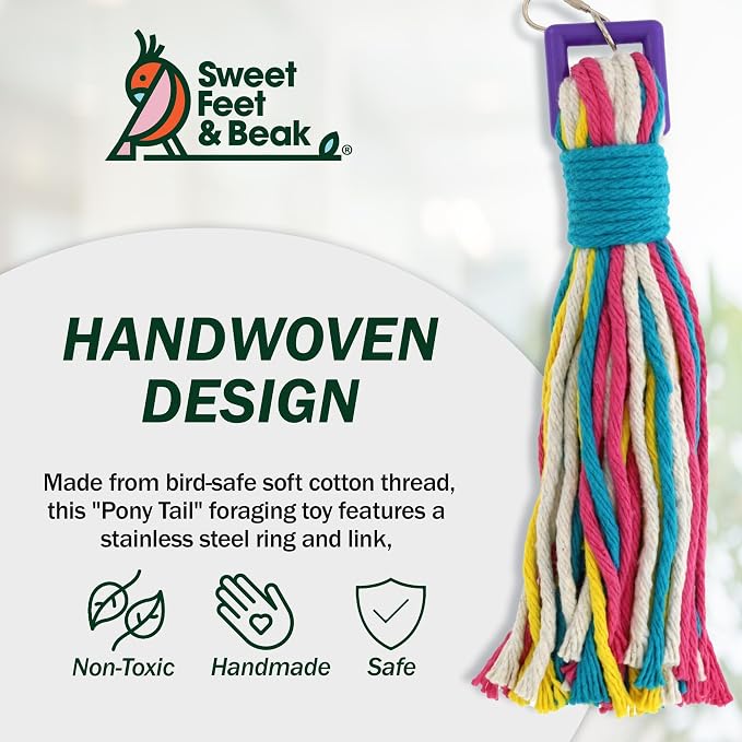 Sweet Feet & Beak Cotton 11" Rope Toy - Image 6