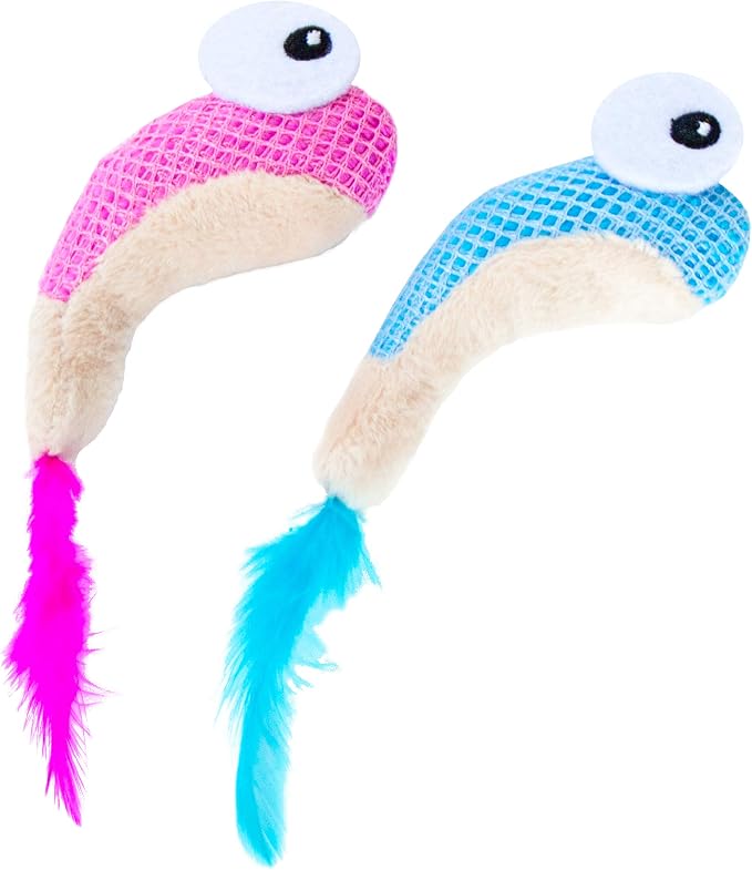 Catstages Petstages Dental Shrimpies Catnip Cat Chew Toy by Catstages