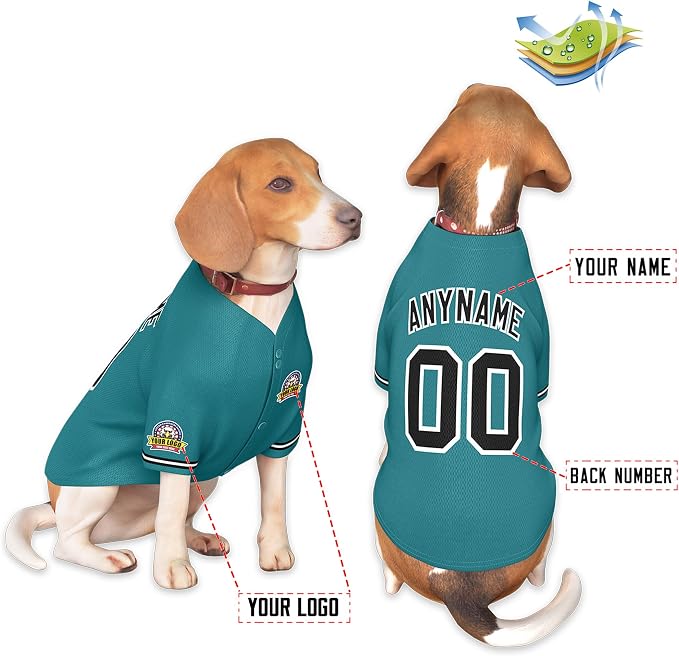 Custom Dog Baseball Jersey - Image 3