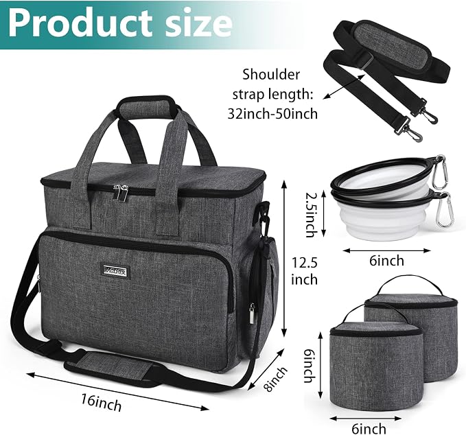 BAGLHER Dog Travel Bag, Airline Approved Pet Tote Organizer - Image 3