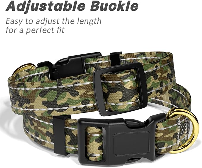 MOODEL Reflective Dog Collar for Small Dogs Cats, Cute Camouflage Adjustable - Image 6