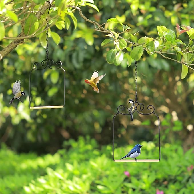 2PK Metal Frame Hummingbird Swings and Perches - Image 5