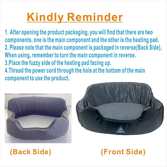 Self-Warming Heated Orthopedic Dog Bed - Image 4