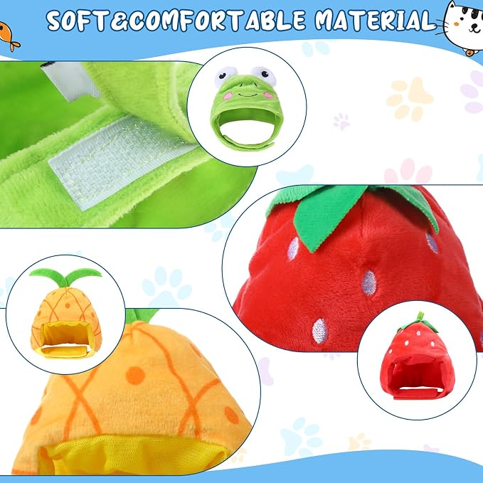 Weewooday 5 Pcs Cat Adorable Costume Bunny Hat - Image 2