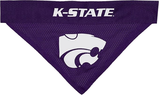 Pets First Collegiate Pet Accessories, Reversible Bandana, Kansas State - Image 2