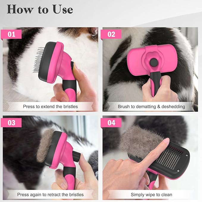 Swihauk Self Cleaning Slicker Brush - Image 7