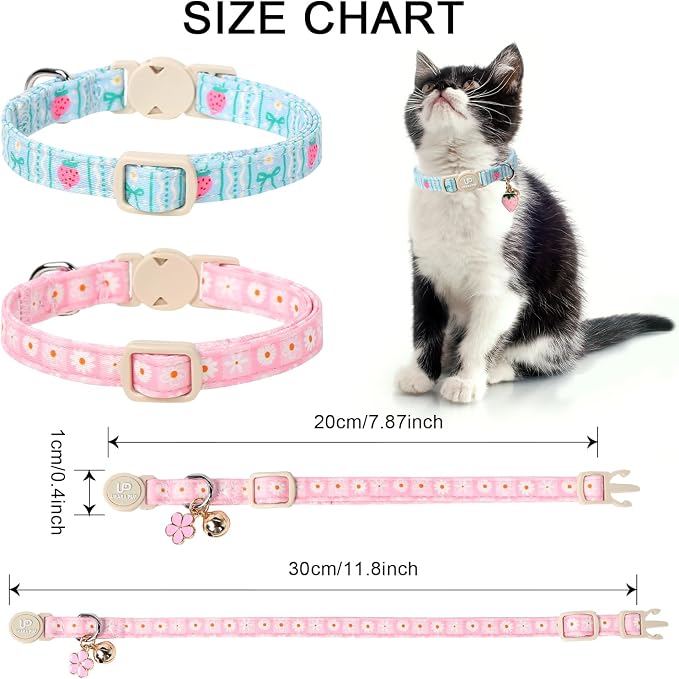 Cat Collar, Cat Collar with Bell, - Image 6