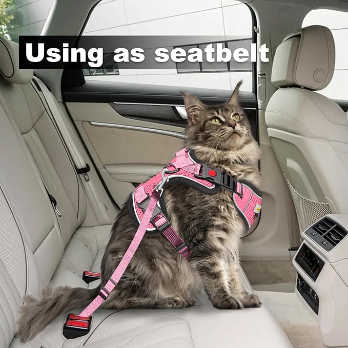 Cat Harness and Leash for Walking, Retractable Cat Harnesses and Leash Set - Image 6