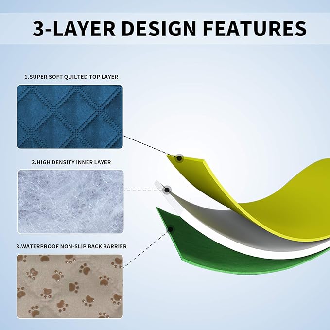 Easy-Going 100% Waterproof Dog Bed Cover, Non-Slip Pet Blanket - Image 4