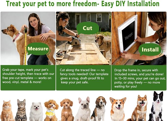 Pet Door Dog Door Easy Install - Image 16