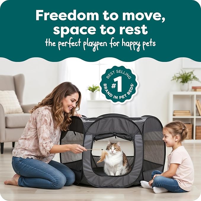 FurHaven Portable Pet Playpen for Dogs & Cats - Image 2