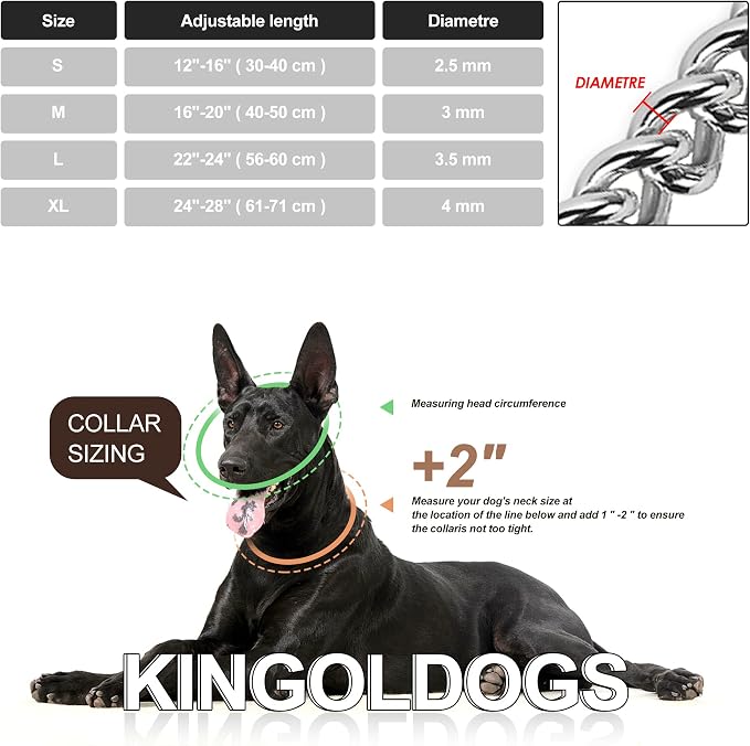 Silver Dog Chain Collar - Image 6