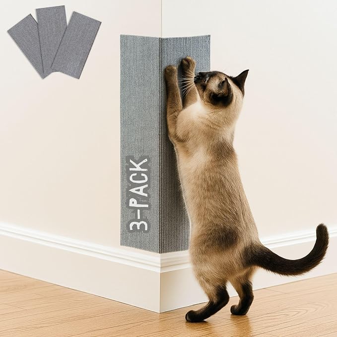 Cat Scratch Mat, 23.6’’ x 11.8’’ Cat Wall Corner Scratcher, Versatile by 2ME