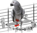 Bird Perch for Cage, Stainless Steel Parrot Perches by DBNESS
