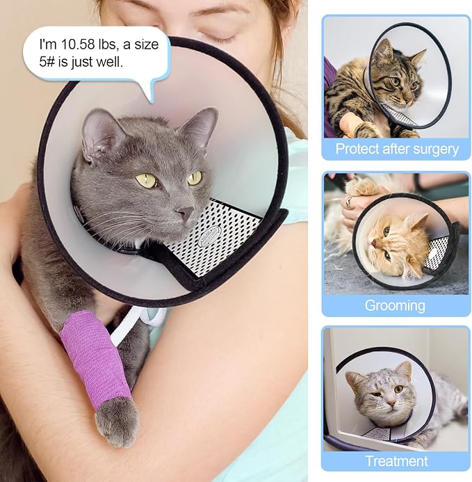 Depets Adjustable Recovery Pet Cone E-Collar - Image 8