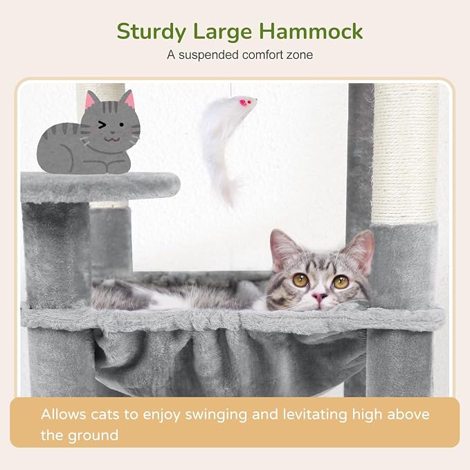 Globlazer Cat Tree Tower with Scratching Post - Image 4
