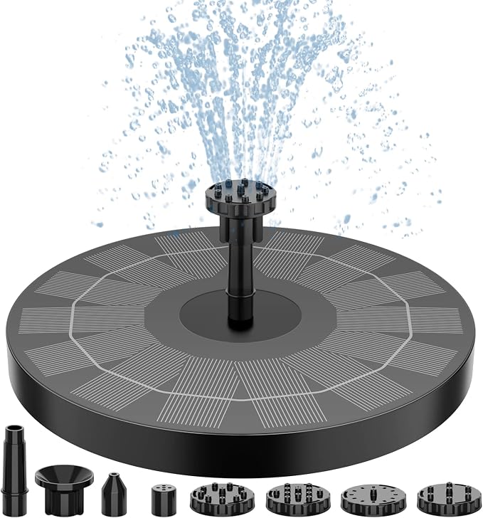 AISITIN 2.5W Solar Bird Bath Fountain Pump, Solar Fountain Pump by AISITIN