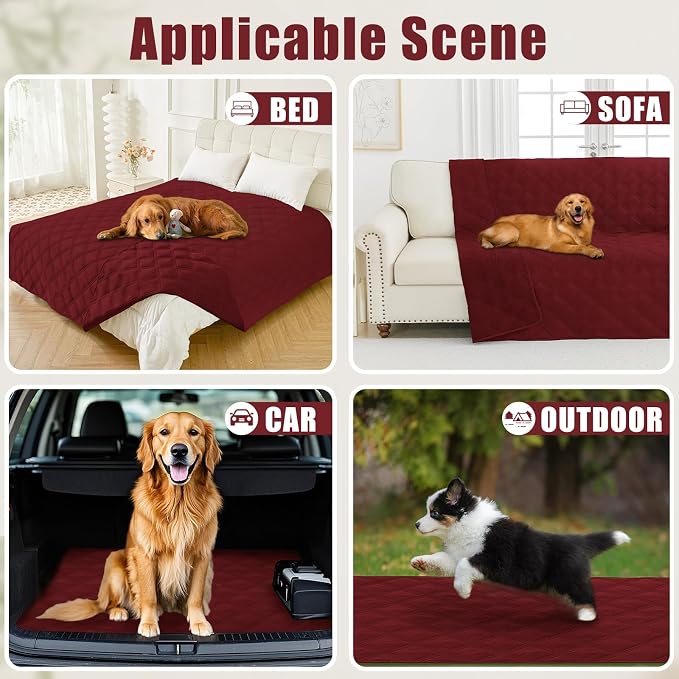 Smiry Waterproof Dog Bed Cover Blanket 30x53, Soft Reversible Pet Blanket - Image 5