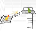 BNOSDM Extra Large Stainless Steel Grid Platform by BNOSDM