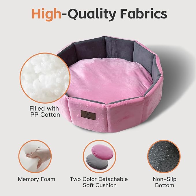 PJYuCien Premium Orthopedic Memory Foam Round Pet Bed - Image 3