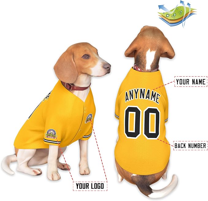 Custom Dog Baseball Jersey - Image 3