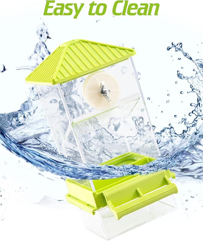 BNOSDM No Mess Automatic Bird Feeder Anti-Splash Bird Feeder Acrylic - Image 7