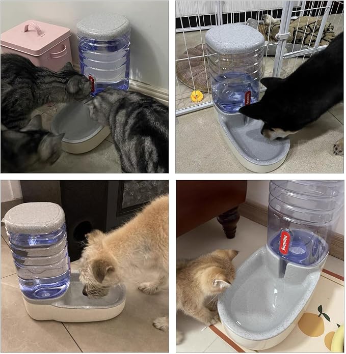 kathson Automatic Cats Water Dispenser 1 Gallon Gravity Dogs Water Station - Image 6