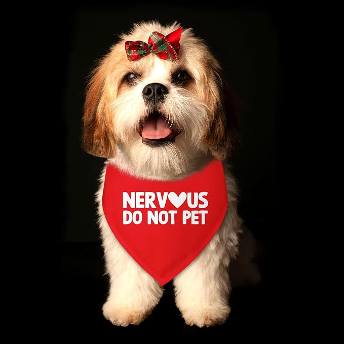 Nervous Do Not Pet Dog Bandana Service Bandana Service Dog in Training Funny - Image 4