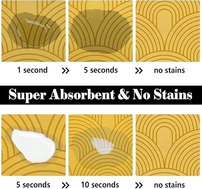 Dog Food Mats for Floors Absorbent, Pet Cat Food Mat - Image 2