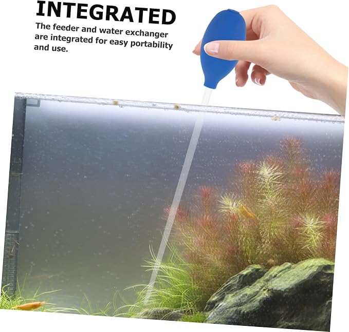 ibasenice Aquarium Excreta Cleaner Coral Feeding Tool and Water Changer Fish - Image 3