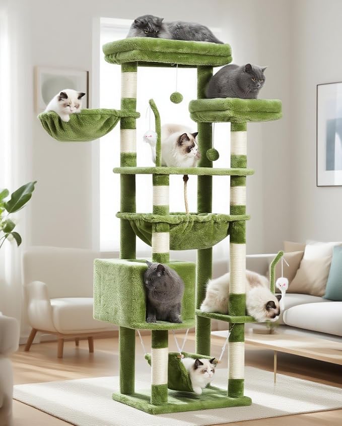 Cat Tree, Cat Tower for Large Cats by Gitelnour