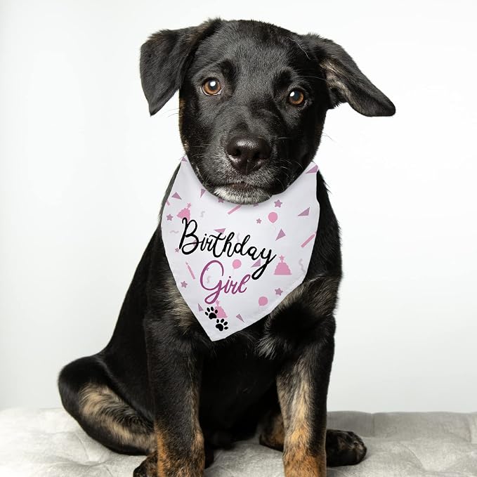 Dog Birthday Girl Happy Birthday Dog Bandana - Image 4