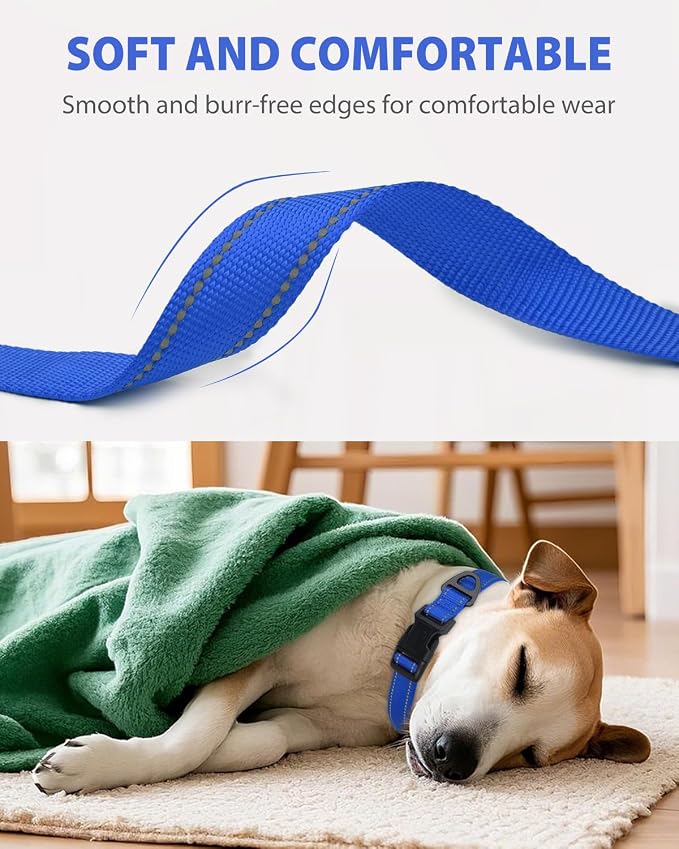Joytale Large Dog Collar, Reflective and Adjustable Nylon Pet Collar - Image 3