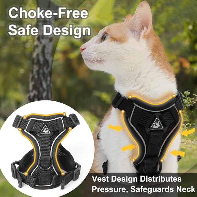 Cat Harness and Leash, Reflective Cat Harness Escape Proof - Image 3