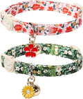 Cat Collar, Pretty Flower Kitten Collars by UPURARAPUP